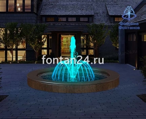 Уличный фонтан "Вулкан средний" ø=3 м