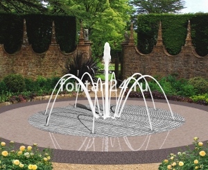 Пешеходный фонтанный комплект "Дуэт средний" ø=3 м Пешеходный фонтанный комплект "Дуэт средний" ø=3 м