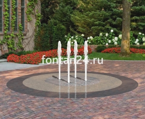 Пешеходный фонтанный комплект "Квартет" ø=2 м Пешеходный фонтанный комплект "Квартет" ø=2 м