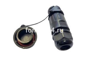 Разъем 4-х контактный, розетка (мама) 36В-32А, водостойкий Разъем 4-х контактный, розетка (мама) 36В-32А, водостойкий